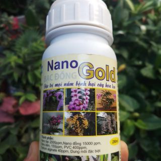 Nano bạc đồng Gold 250ml đặc trị mọi nấm bệnh hại cho hoa lan