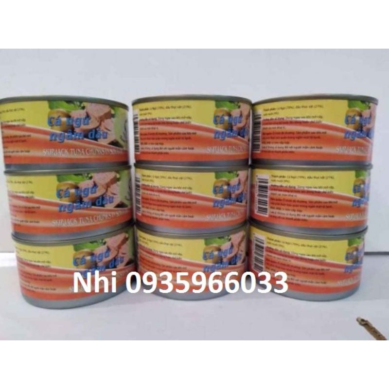 Cá ngừ ngâm dầu Skipjack/ Yellowfin Tuna chunk (miếng) 160gr/ lon