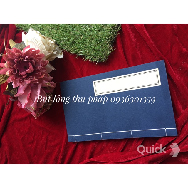 Vở chép kinh , thơ , tác phẩm thư pháp