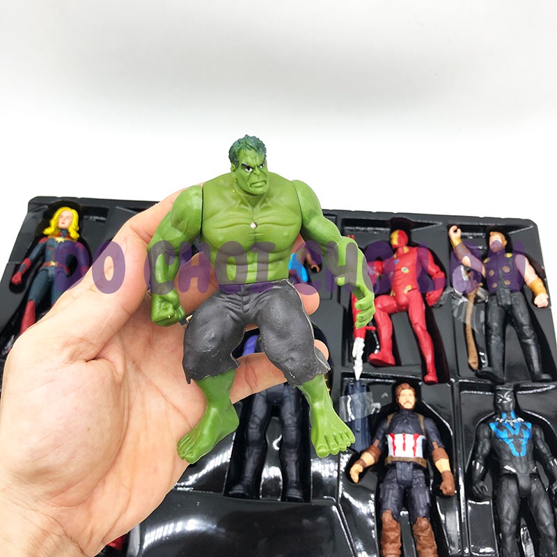 Hộp đồ chơi mô hình 10 siêu anh hùng Avengers Final Battle có đèn 28001