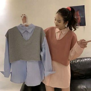 Sét 2 món sơmi croptop