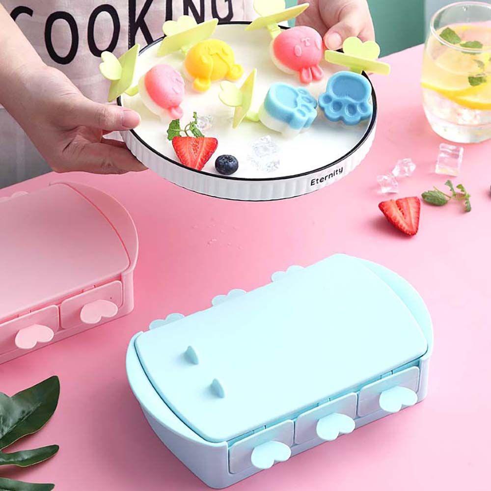 YIYU Khuôn Làm Kem Que Có Nắp Đậy Sáng Tạo Cho Nhà Bếp