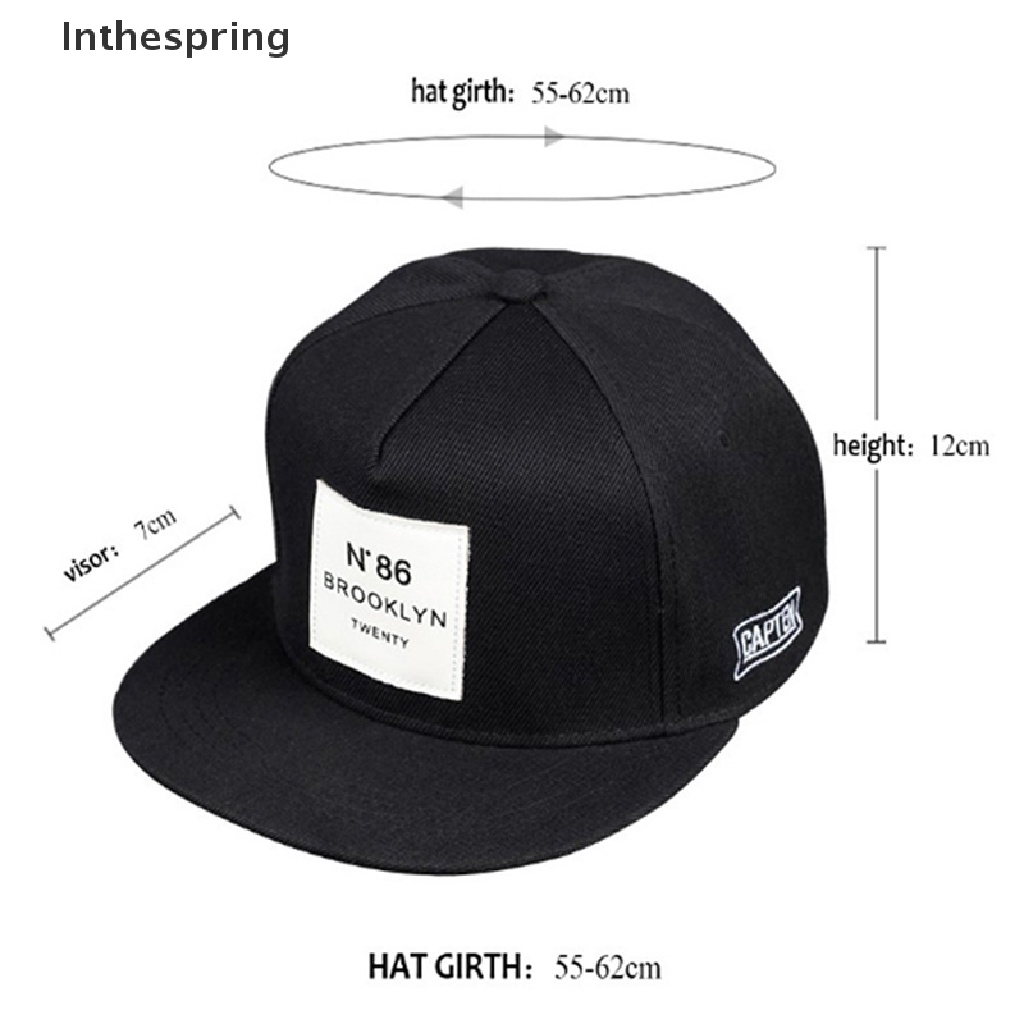 Mũ Lưỡi Trai Màu Trơn Thêu Chữ Brooklyn Phong Cách Hip Hop Cho Nam Và Nữ