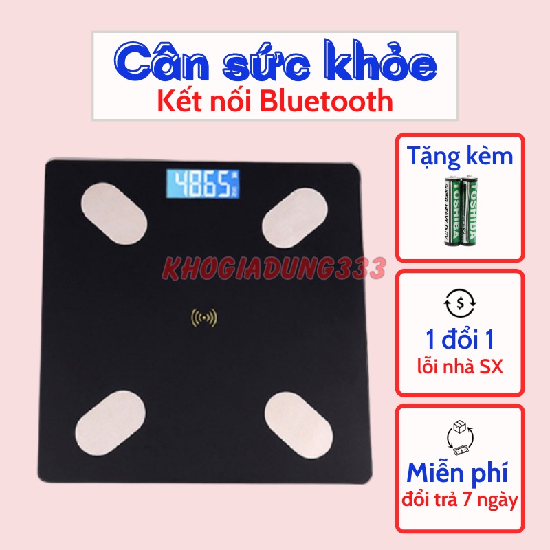 [BH 3 năm] Cân điện tử  Cân sức khỏe cao cấp thông minh kết nối App điện thoại bluetooth phân tích mỡ và chỉ số cơ thể