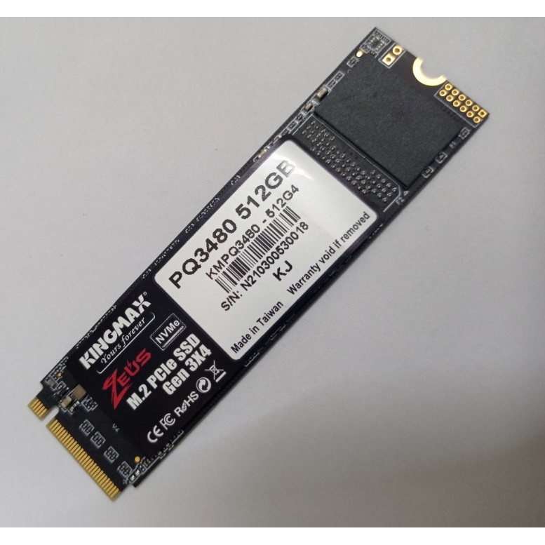 [Ảnh thật] Ổ Cứng SSD M2 PCIe NVMe KingMax Zeus PX3480 - 512GB - Tem hãng - Thanh lý siêu rẻ