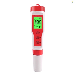 Bút kiểm tra nhiệt độ nước 4 trong 1 độ chính xác cao 1-19999ppm & 0-14 ph