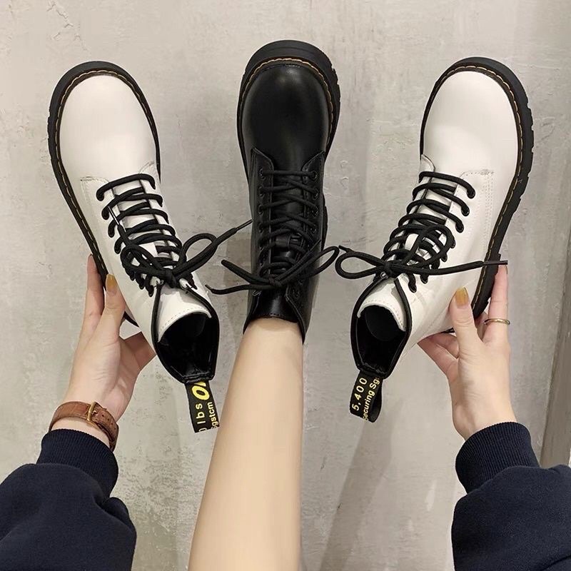 Giày Bốt Cổ Lửng Martin Dây Thắt Phong Cách Hàn Quốc | BigBuy360 - bigbuy360.vn