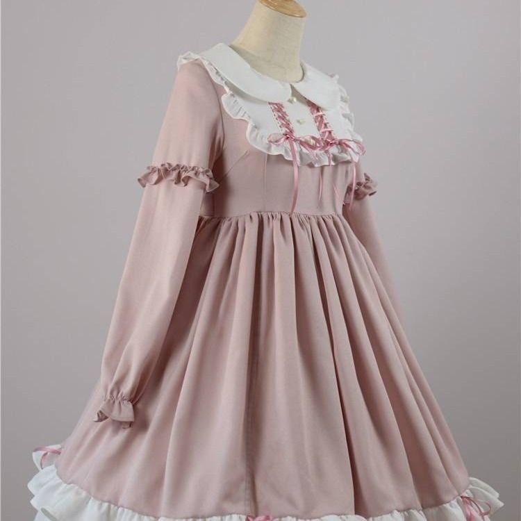 ❉♦▼Đầm Lolita Tay Dài Chất Liệu Mềm Mại Thời Trang Xuân Hè Dành Cho Nữ