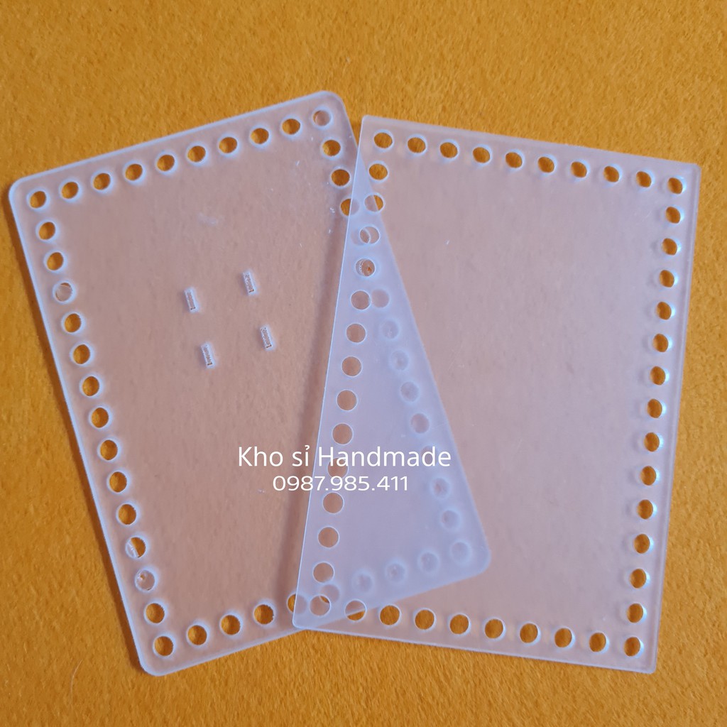Mica hình chữ nhật trong suốt ( 2 tấm)