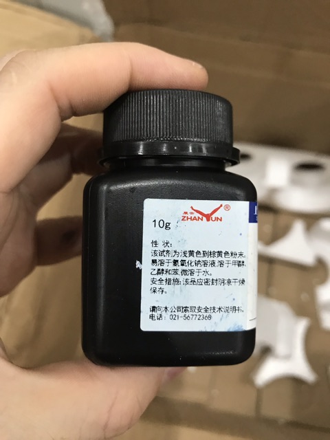 Xanh Bromophenol Blue chai 10g CAS 115-39-9 C19H9Br4NaO5S thuốc thử hữu cơ