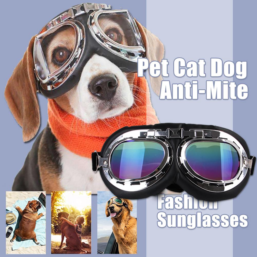 Có thể gập lại Pet Cat Dog Kính râm thời trang Dog Kính Uv Bảo vệ Di động Pet Pet điều chỉnh