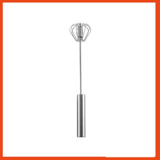 Cây đánh trứng inox 430 cao cấp trục lò xo trợ lực tự xoay thông minh 30 x 7 cm
