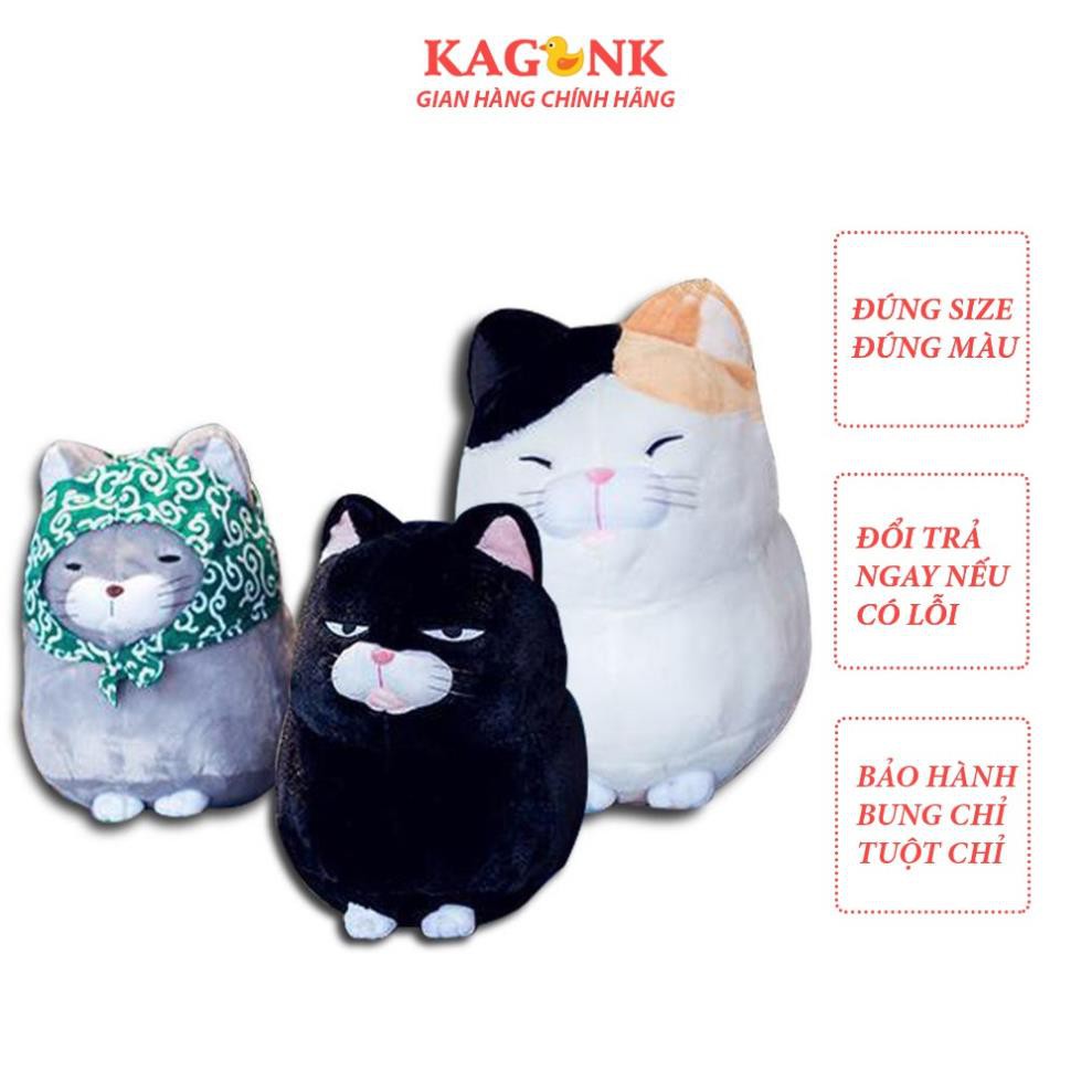 [ Mua ngay nhận ưu đãi của TINI ] Mèo Bông Amuse Cao Cấp 40cm Vải Nhung Mềm Mịn - Kagonk