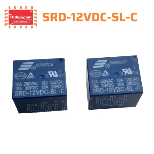 SRD-12VDC-SL-C Relay Rơ le Songle 5 chân 12V 10A