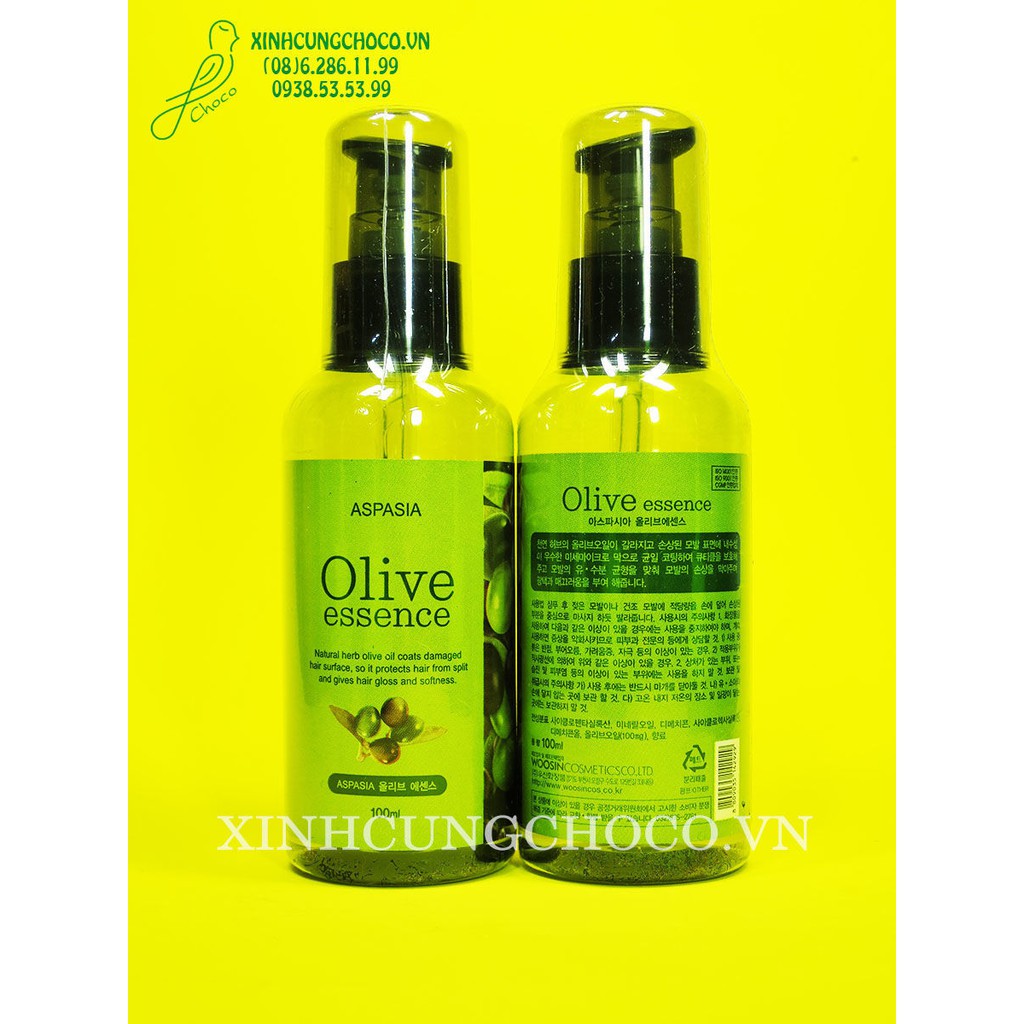 TINH CHẤT DƯỠNG TÓC OLIVE ASPASIA ESSENCE 100ML CHÍNH HÃNG