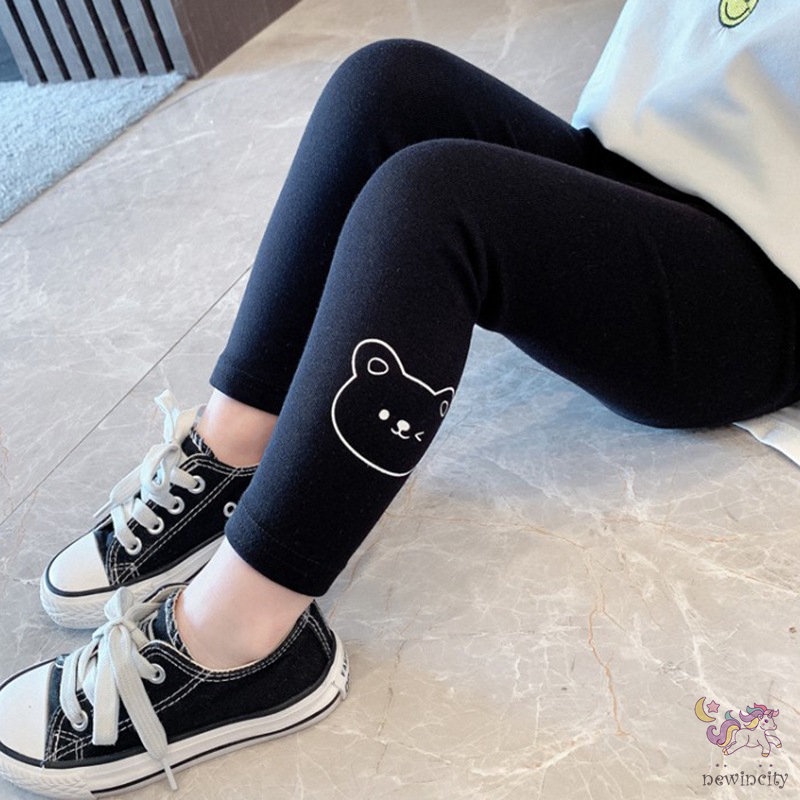 Quần Legging In Họa Tiết Hoạt Hình Xinh Xắn Dành Cho Bé Gái