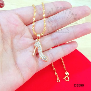 Dây chuyền nữ dạng xoắn mặt chiếc giày đính đá cao cấp Orin D3599 đẳng cấp