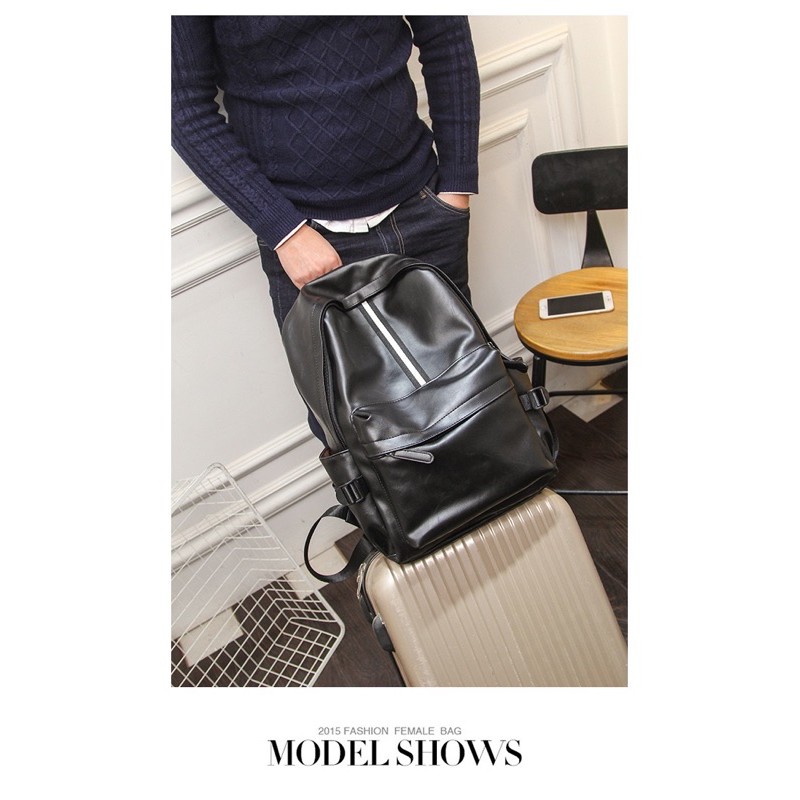 Balo Da Nam phong cách Hàn Quốc - Balo da thời trang siêu HOT