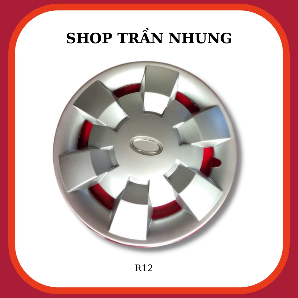 Ốp Chụp Mâm (Lazang) Oto R12 - 12 Inch - Bộ 4 Chiếc