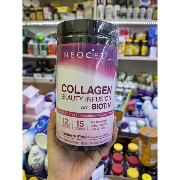 Collagen neocell dạng bột hàm lượng cao 12g colagen-Collagen Neocell Beauty Infusion