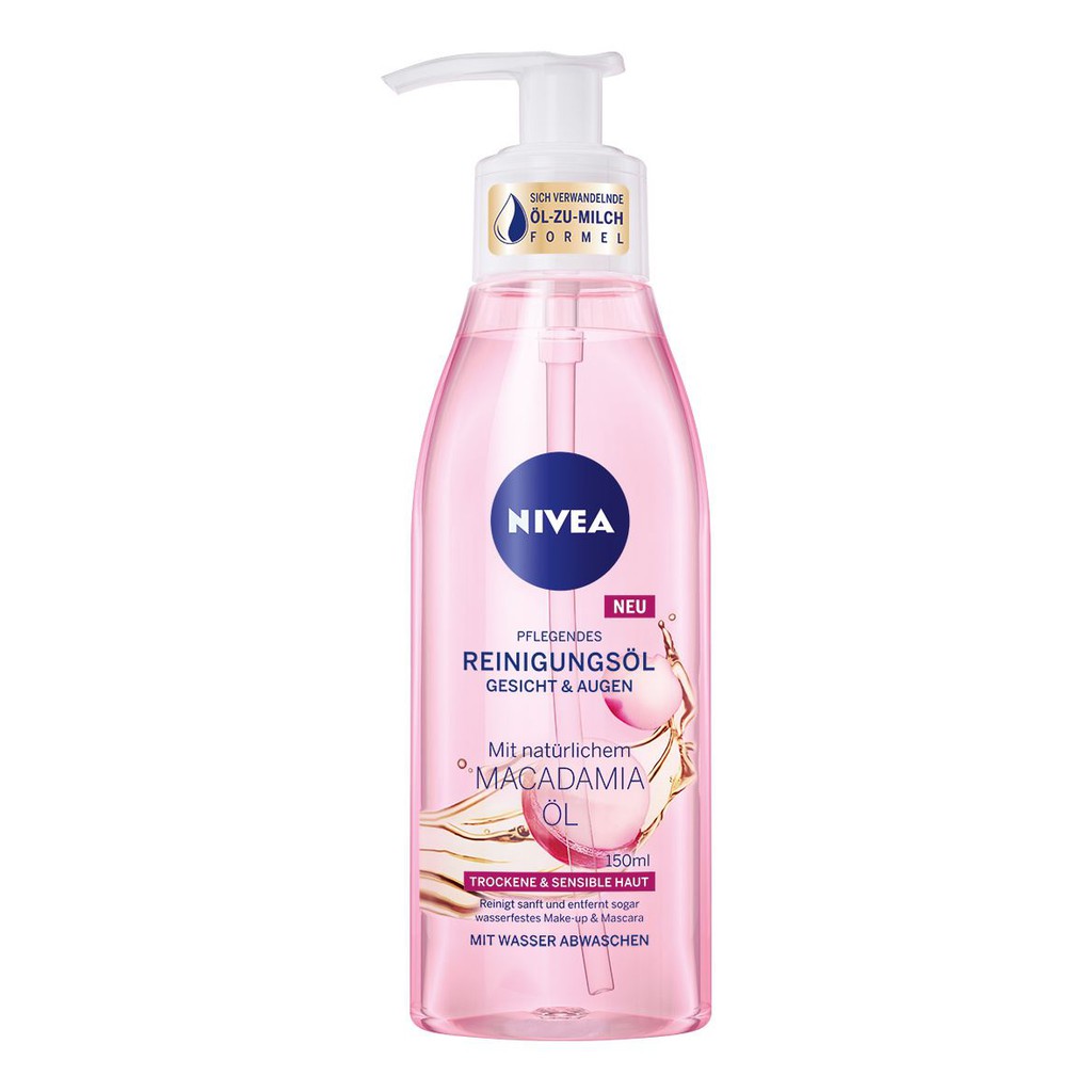Dầu tẩy trang NIVEA làm sạch da mặt nhẹ nhàng, chai 150 ml