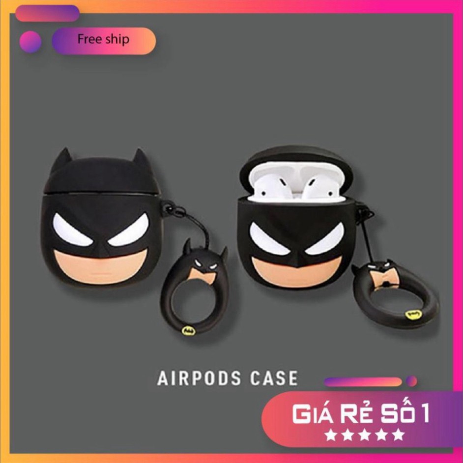 Airpods Case ⚡ Freeship ⚡ MẶT NẠ BATMAN Case Tai Nghe Không Dây Airpods 1/ 2/ i11/ i12/ i18/ i100