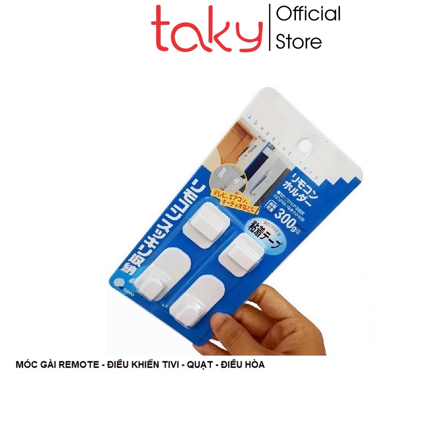 Móc Gài - Taky, Dán Tường Treo Các Loại Điều Khiển Điều Hòa, Quạt, Tivi - Treo Đa Năng Tiện Lợi Cho Gia Đình - 4080