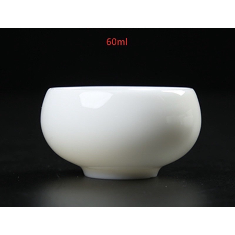 Chén sứ Bạch Định thấu quang