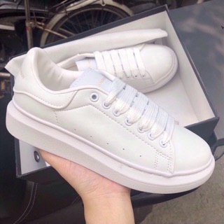 [SALE SỐC] Giày Thể Thao McQueen Full trắng phản quang