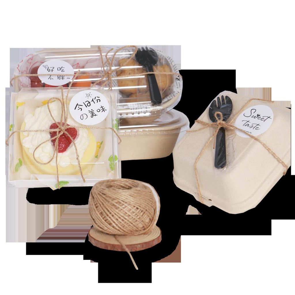 Đồ trang trí bánh kem  cuộn dâu gai 50m quấn thành bánh kem