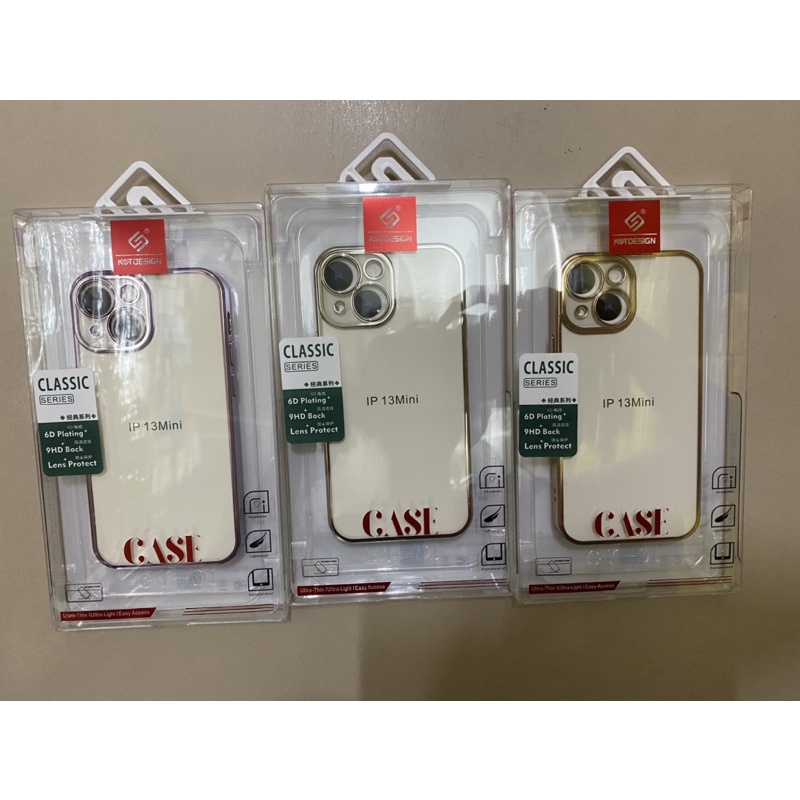 Ốp lưng KST trong viền vuông màu 13 mini / 13 / 13 promax