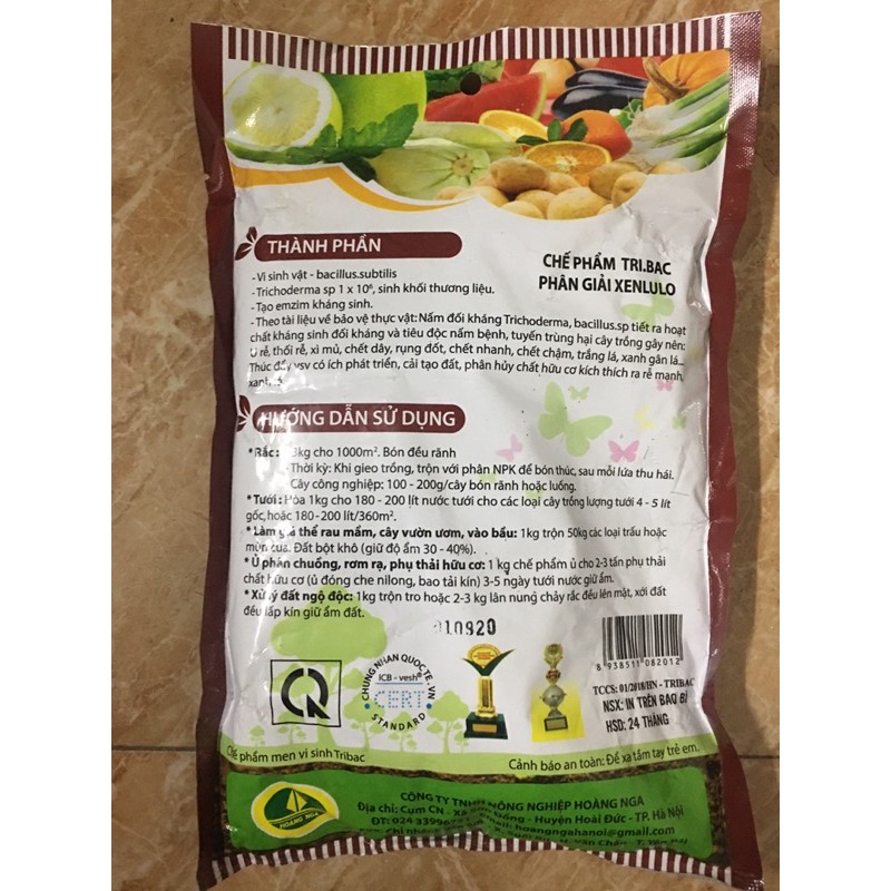 NẤM ĐỐI KHÁNG TRICHODERMA-BACILLUS 36 nghìn/1kg