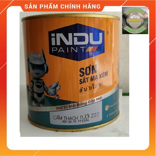 SƠN SẮT MẠ KẼM INDU MÀU THẠCH CẨM TƯƠI LON 800ML
