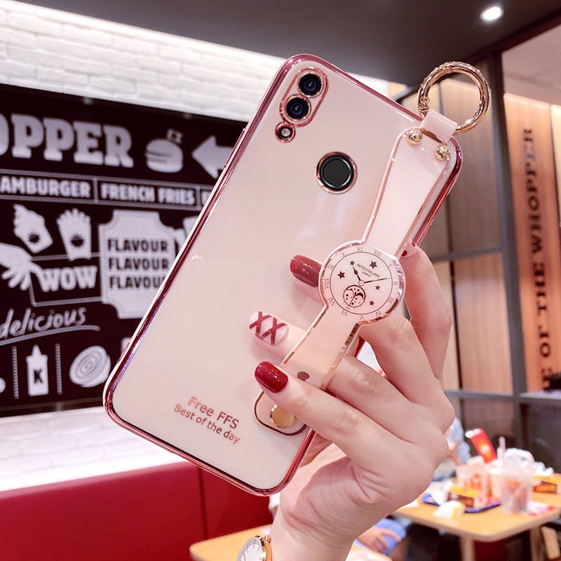 Ốp Điện Thoại silicone Mềm Mạ Điện Kèm Dây Đeo Cho HUAWEI P30 LITE P20 P30 P50 P20PLUS P50PRO Y6 2020 Y6 2019 Y9