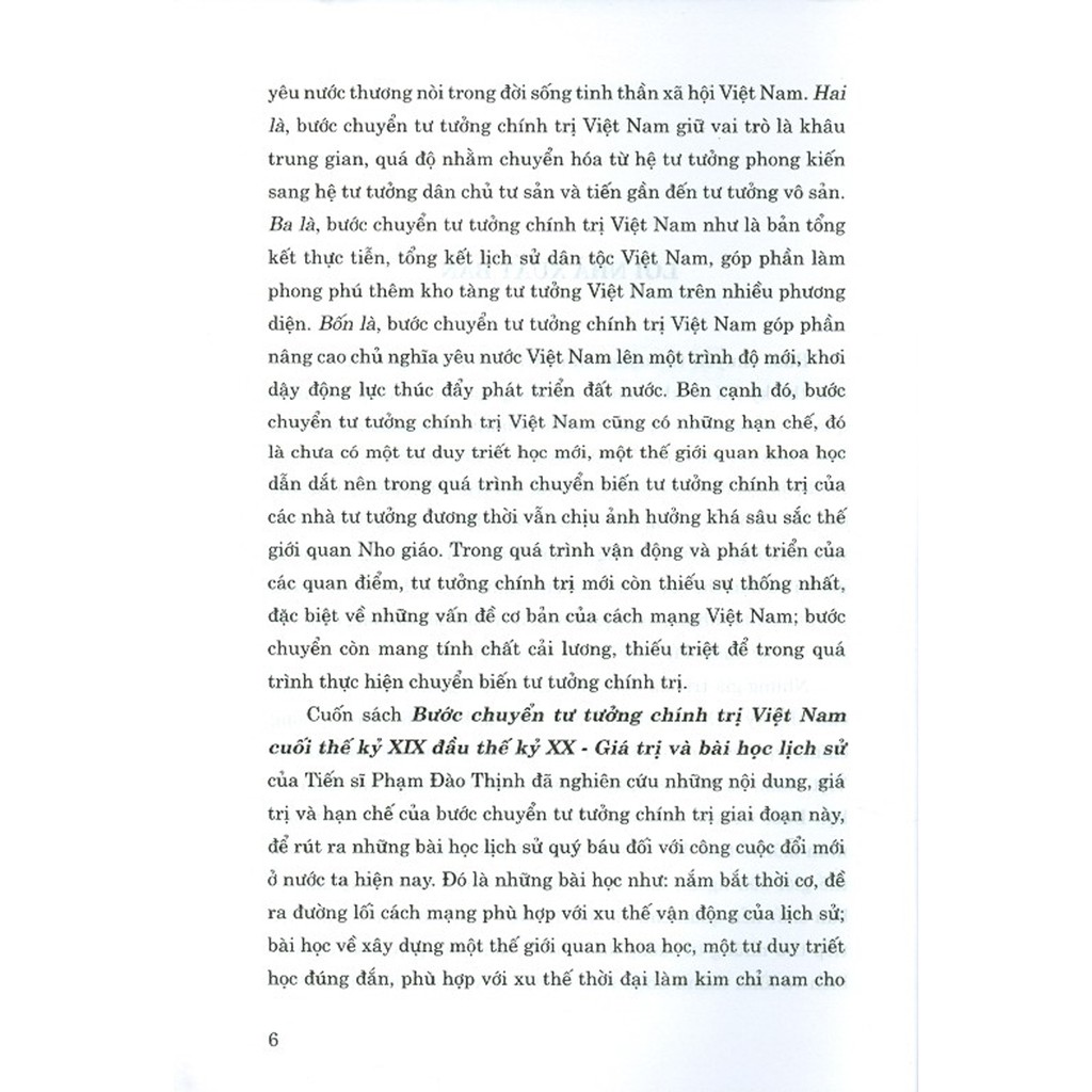 Sách - Bước Chuyển Tư Tưởng Chính Trị Việt Nam Cuối Thế Kỷ XIX Đầu Thế Kỷ XX - Giá Trị Và Bài Học Lịch Sử | BigBuy360 - bigbuy360.vn