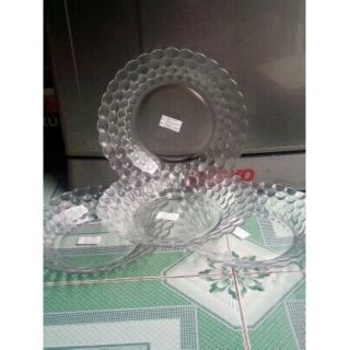 bộ dĩa thủy tinh 12 cái chỉ 160k