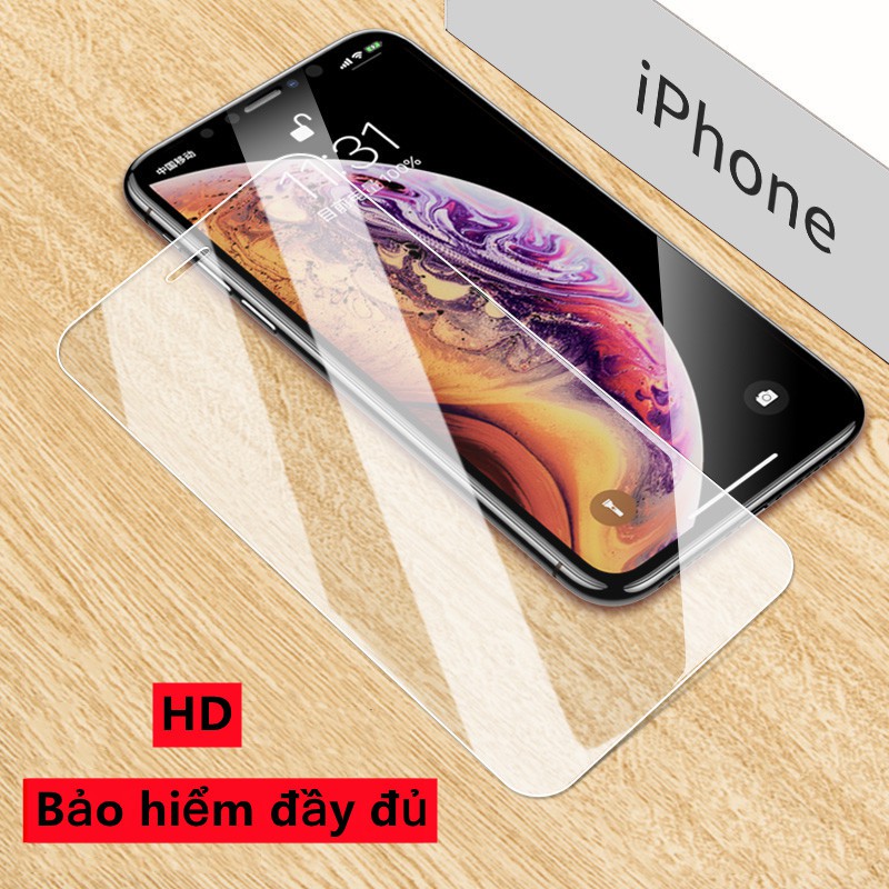 9H (Bảo hiểm đầy đủ) Kính cường lực HD iPhone 13/13PROMAX/12/12 PRO MAX /12MINI / 11 Pro Max/ XS Max /XR/7P / 8P / 6/6SP điện thoại bảo vệ phim bảo vệ máy ảnh phim bảo vệ