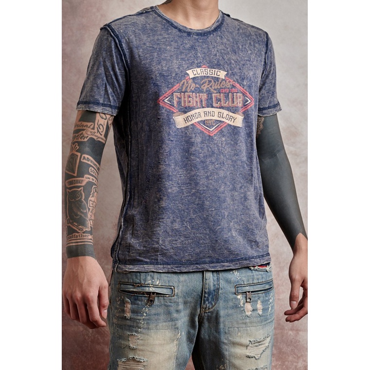SHOPGAO - Áo thun cổ tròn wash - chất vải cao cấp COTTON 100%