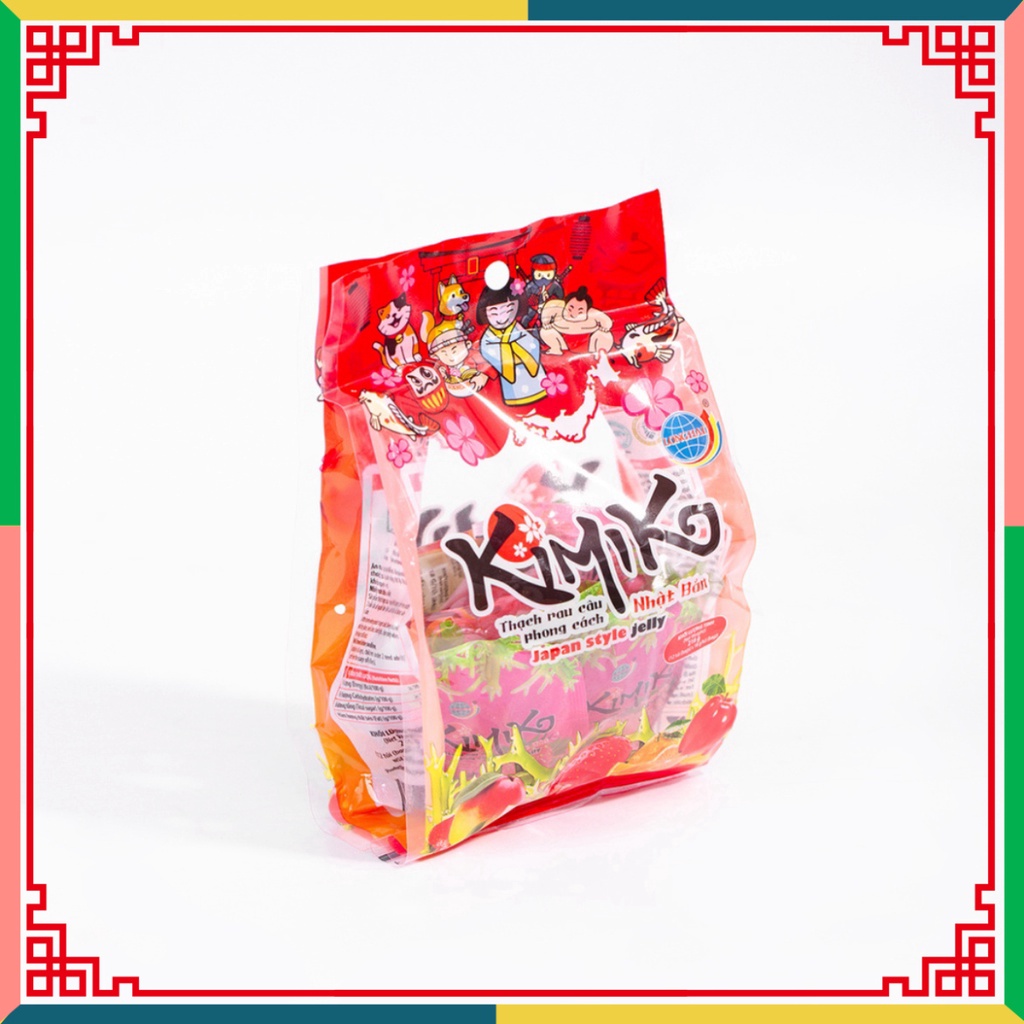 Thạch rau câu Long Hải phong thái Japan KIMIKO túi 216 g