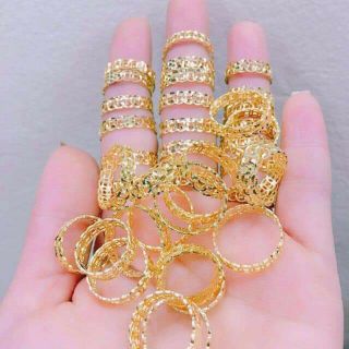 Combo 10 Nhẫn kim tiền trơn ( ảnh thật)