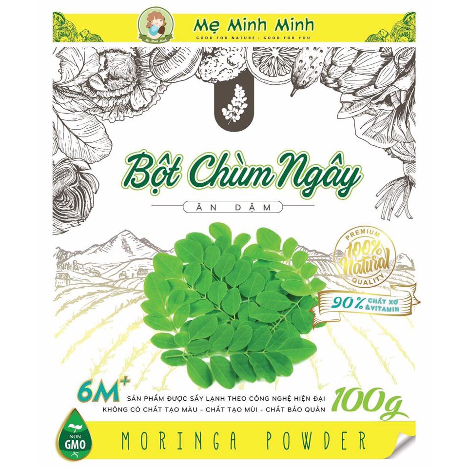 Bột chùm ngây ăn dặm