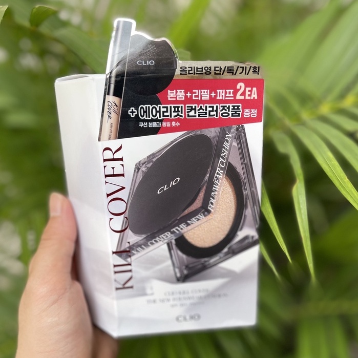 Phấn Nước clio Kill Cover Founwear set Kèm Lõi Và Che Khuyết Điểm