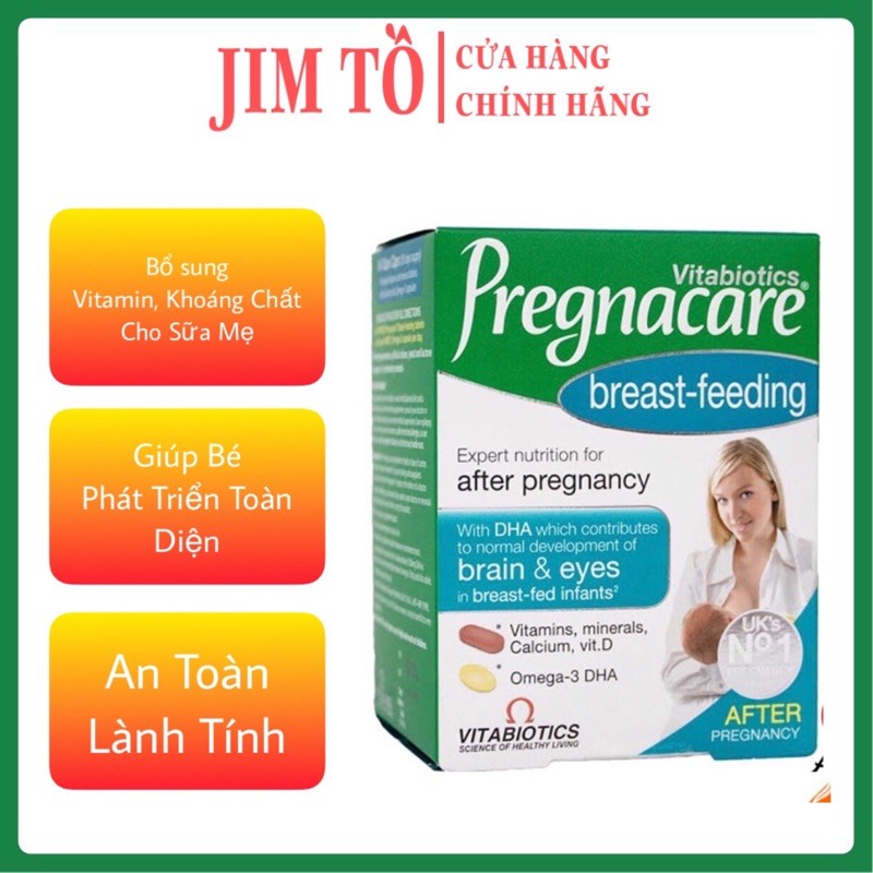 [100% Hàng Auth ] Vitamin Pregnacare Breast feeding – Viên Uống Lợi Sữa Bổ Sung Vitamin Tổng Hợp Sau Sinh