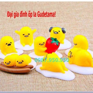 Mô hình ốp la gudetama-móc khóa trứng lười gudetama. siu siu rẻ