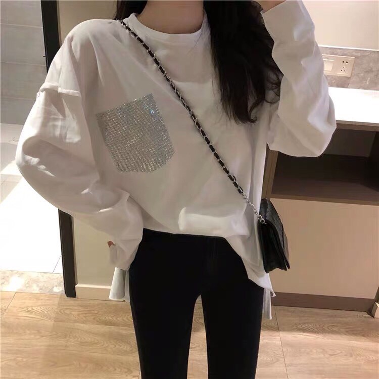 ÁO TAY DÀI FORM RỘNG CÓ TÚI SIÊU HOT