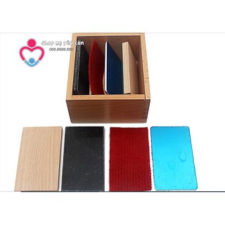 Giáo cụ Montessori - Hộp học cảm quan nhiệt độ - Thermic Tablets with Box