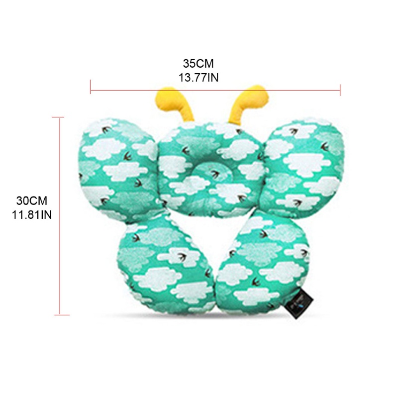Gối Ngủ Cotton Chống Bẹp Đầu Dành Cho Bé Gái Sơ Sinh 3-36 Tháng Tuổi