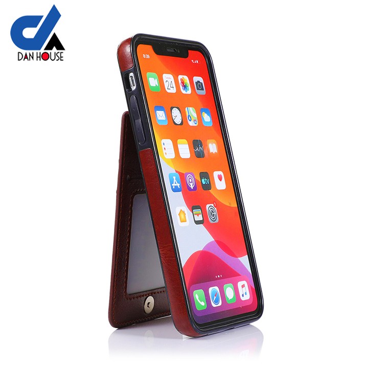 Bao da iPhone 11, 11 Pro, 11 Pro Max Kiêm ví - thẻ - card đa năng và tiện dụng - Shop Dan House