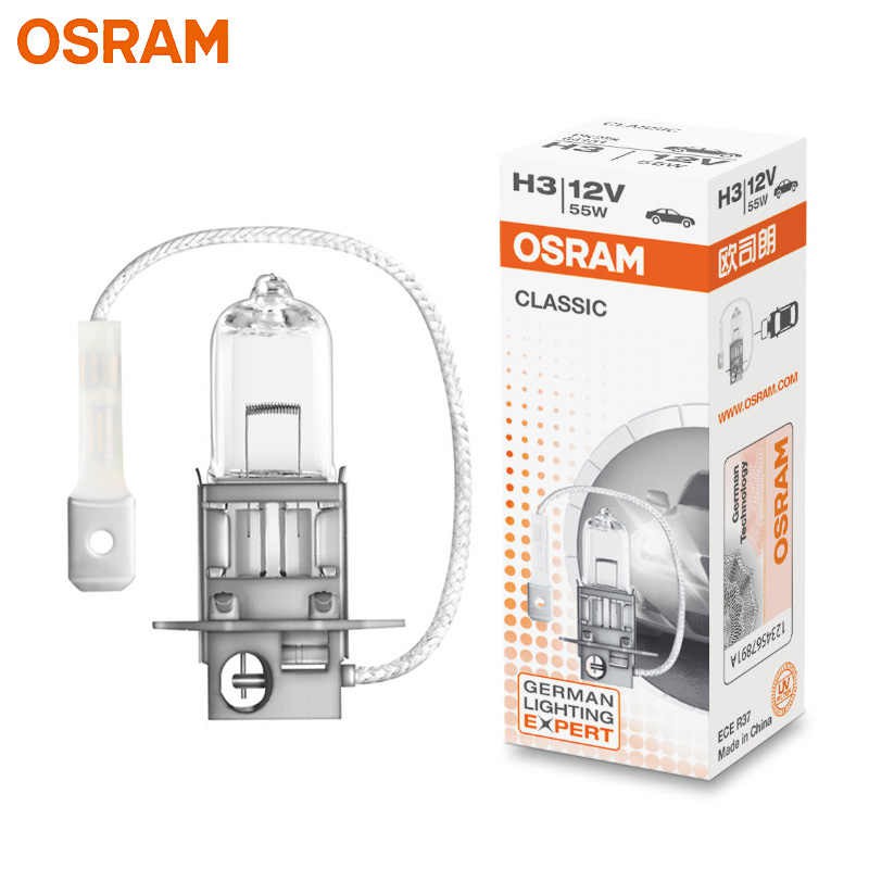 Bóng Đèn Pha Osram Chân H1 H4 H7 H3 H11 HIR2(9012) Dùng Cho Ô Tô Xe Máy [12V _ 55W]