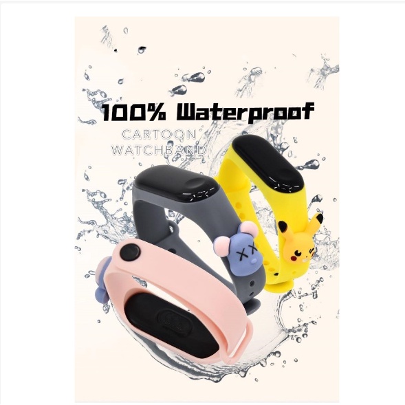 Đồng Hồ Điện Tử Đeo Tay Hi-Kid Đèn LED Nhân Vật Hoạt Hình Thể Thao Chống Nước Relo Cho Trẻ Em Trai